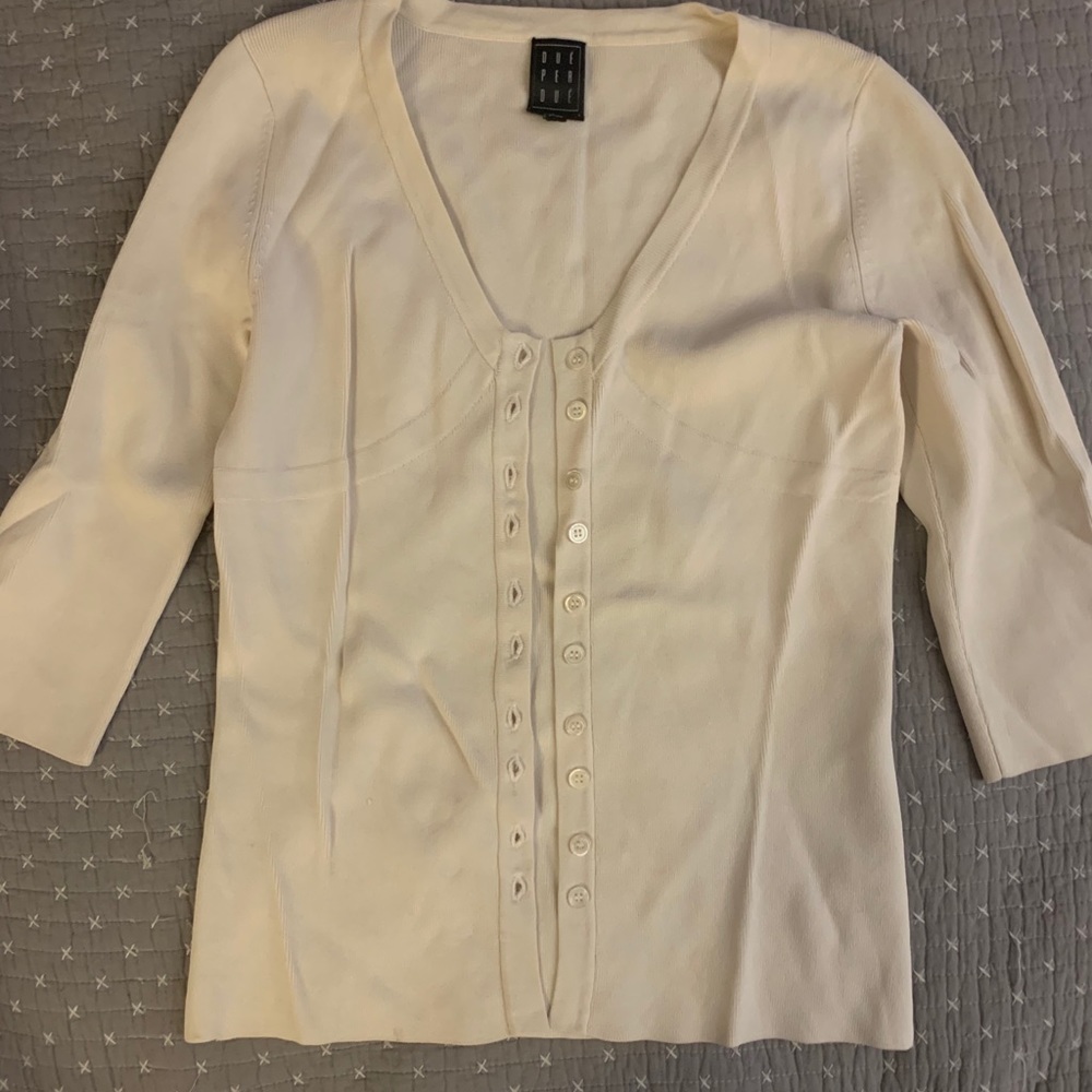 Due Per Due off-white cardigan S
